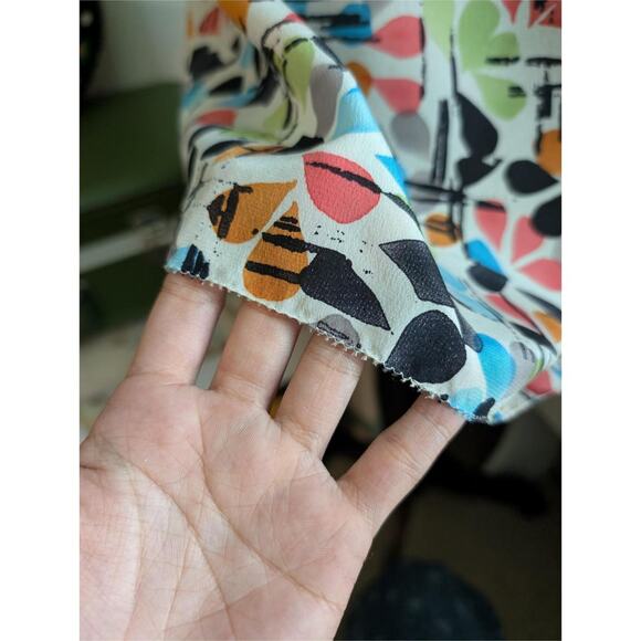 Colorful Print Vertigo Midi with Front Tie - Picture 4 of 6